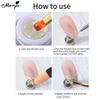 monja 5Pcs/Set Nail Art Set Magic Mirror Powder Semi Solid Magic Molding UV Glue 2Pcs Sponge Brush Manicure Design Tools