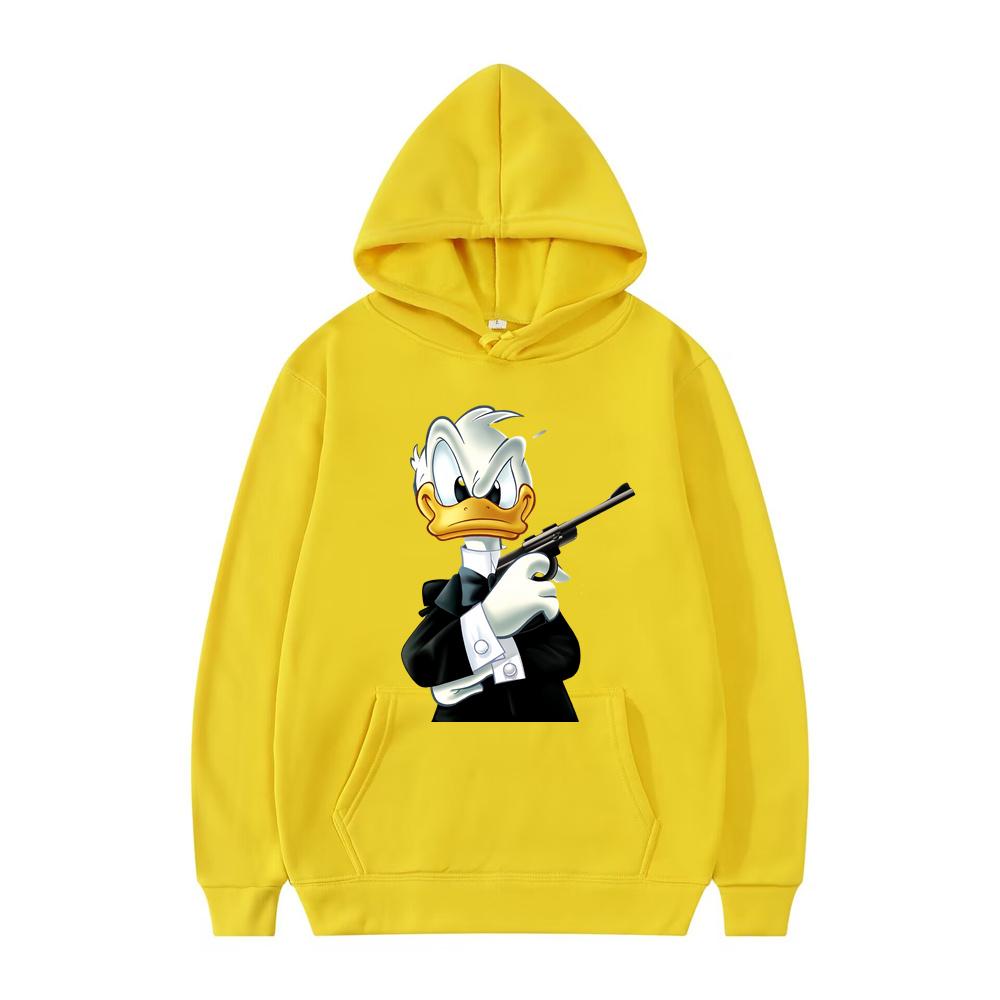Disney Donald Duck Cartoon Anime Women Pullover Tops Spring Autumn Hoodie Fashion Sports Couple Oversized Sweatshirt Clothing
