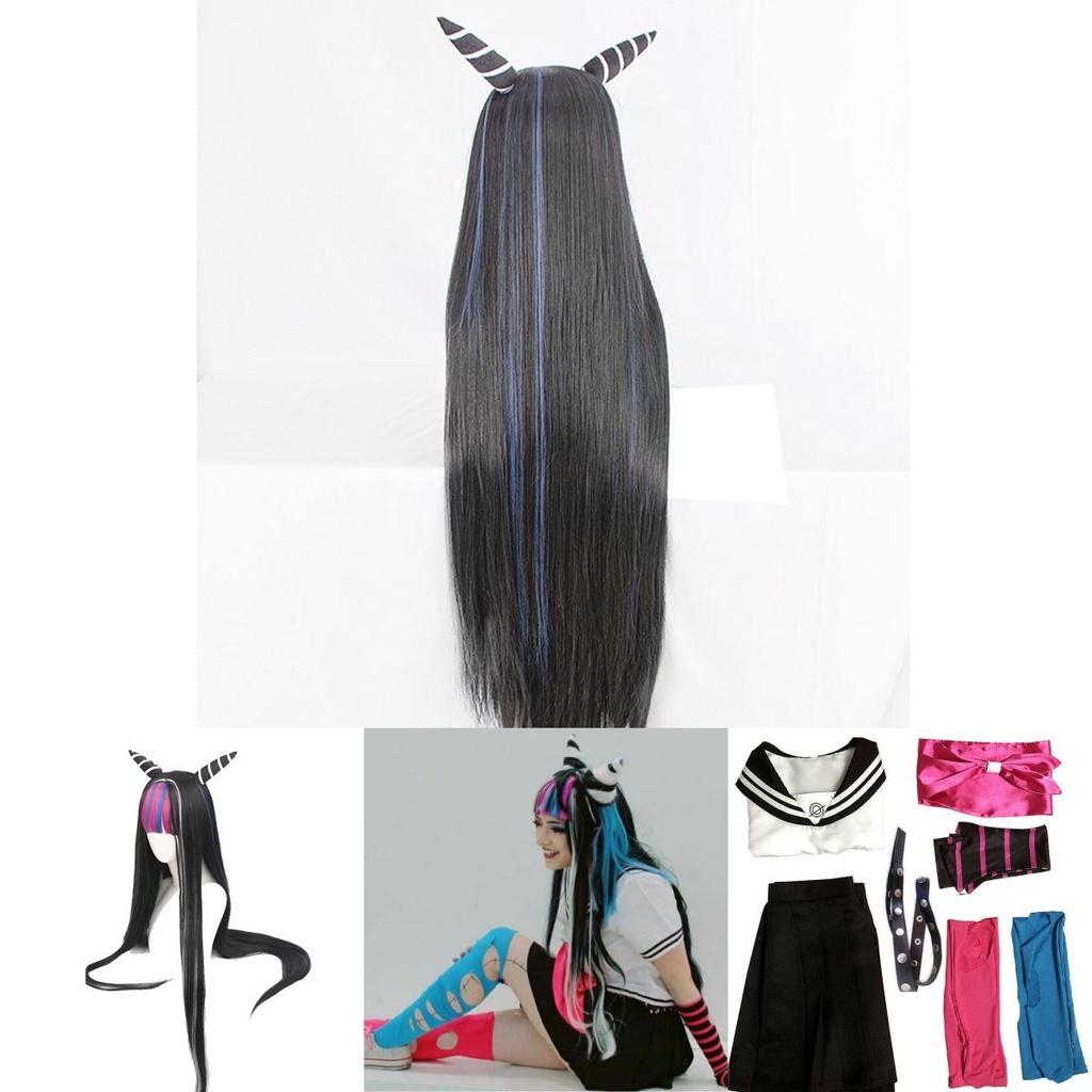 Lebendiges Danganronpa Ibuki Mioda Kostüm mit stilvollem Kleid und Zubehör-Set