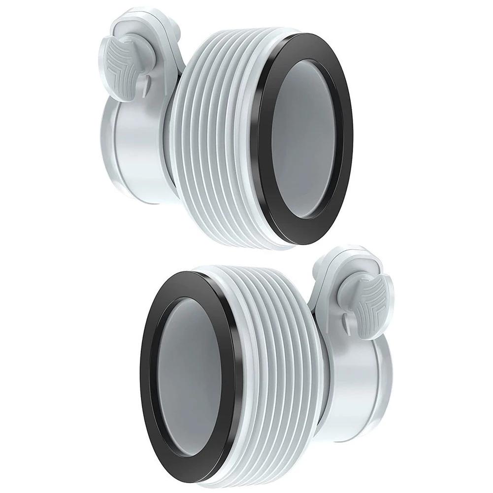 2pcs Pool Hose Adapter Type B Hose Adapter 1.25in To 1.5in Hose Conversion Adapter For Intex 29061E Type B Intex Pool Parts