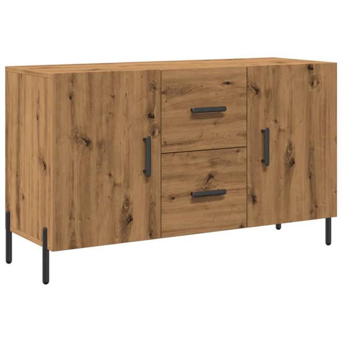 VidaXL Buffet chêne artisanal 100x36x60 cm bois d'ingénierie, meuble de rangement, meuble de rangement de cuisine, meuble de 857321