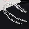 925 Sterling Silver 6mm Necklace 16 Inch -30 Inch Fashionable And Charming Jewelry