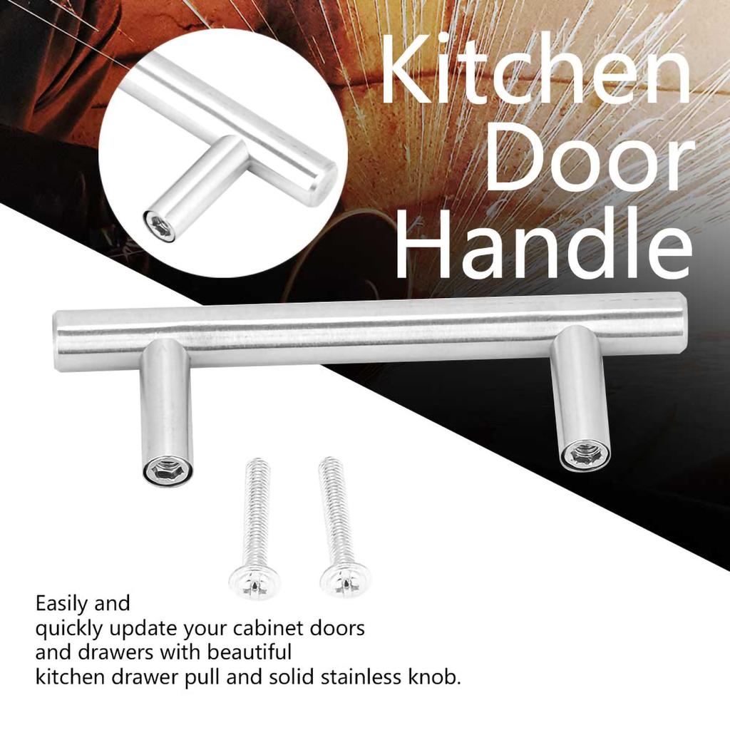 Stainless Steel T Bar Cabinet Pull Handles Knobs Kitchen Door Handle for Furniture (50mm)
