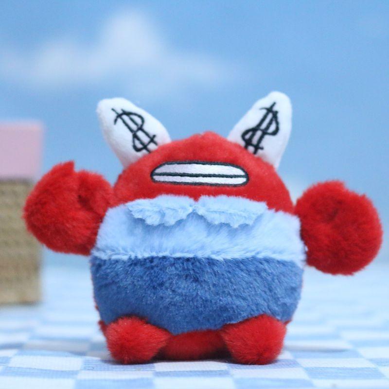 Cute Spongebob Plush Toy Keychain Adorable Patrick Star Crab Octopus Bag Charm Crab