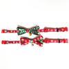Christmas Cat Dog Collar Bow Tie Gift Adjustable Bell Neck Strap Pet Supplies