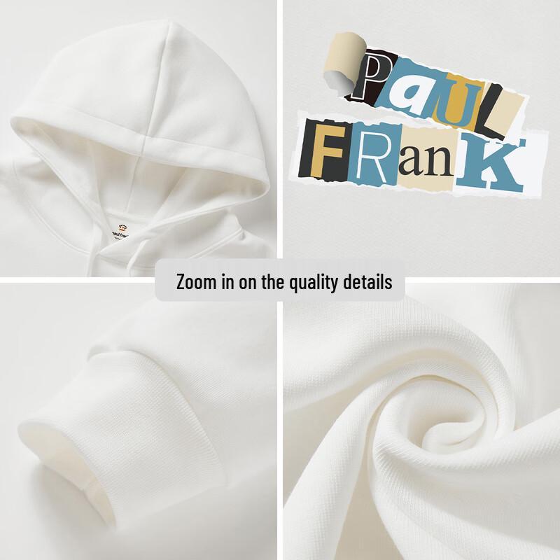 Paul Frank American Retro Heavyweight Loose Couple Hooded Sweatshirt