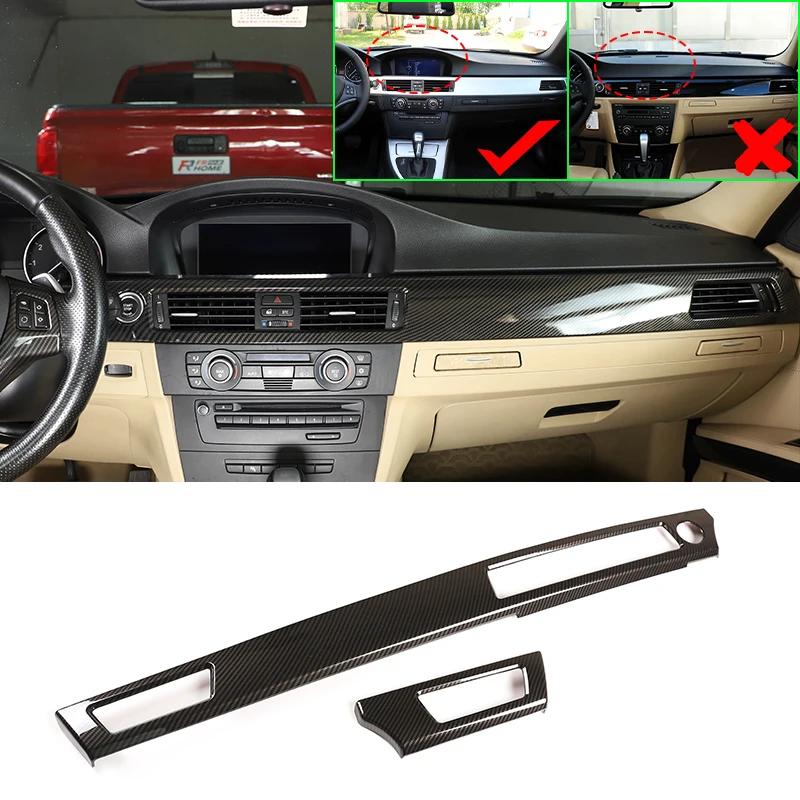 

For BMW 3 Series E90 2005-2012 LHD ABS Carbon Fiber Interior Kit Dashboard Center Console Gear Shift Panel Cover Trim Stickers