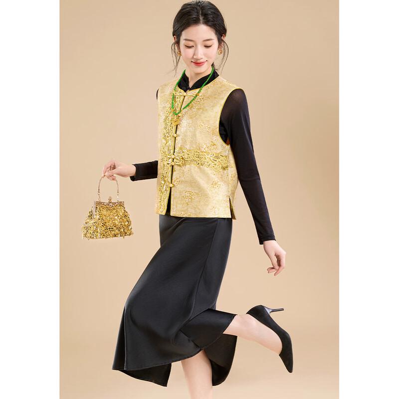 Women's New Chinese Style Embroidered Jacquard Vest