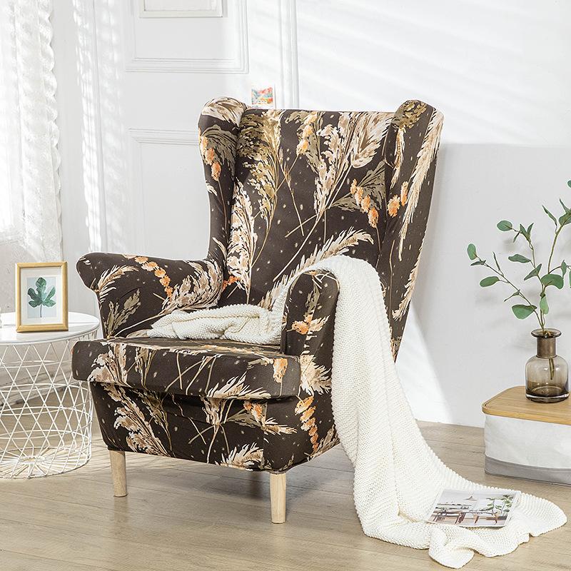 Printed Elastic Tiger Stool Cover Chair Cover Sofa Cover All Inclusive Single Wing Back Sofa Cover American Scamon
