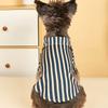 Haustierkleidung Gestreift Britischer Temperament Katzenkleidung Haustierkleidung Vertikaler Streifen Hundeshirts für Hunde Katzen Schnauzer Welpenkleidung