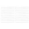 20Pcs Plastic Spiral Binding Coils 19mm 3/4in ID 30 Holes Spirals for A4 A5 Notebook Transparent