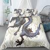 Dragon Duvet Cover King Queen Japanese Exotic Bedding Set Ancient Mythical Animal Comforter Cover 2/3pcs Polyester Quilt Cover