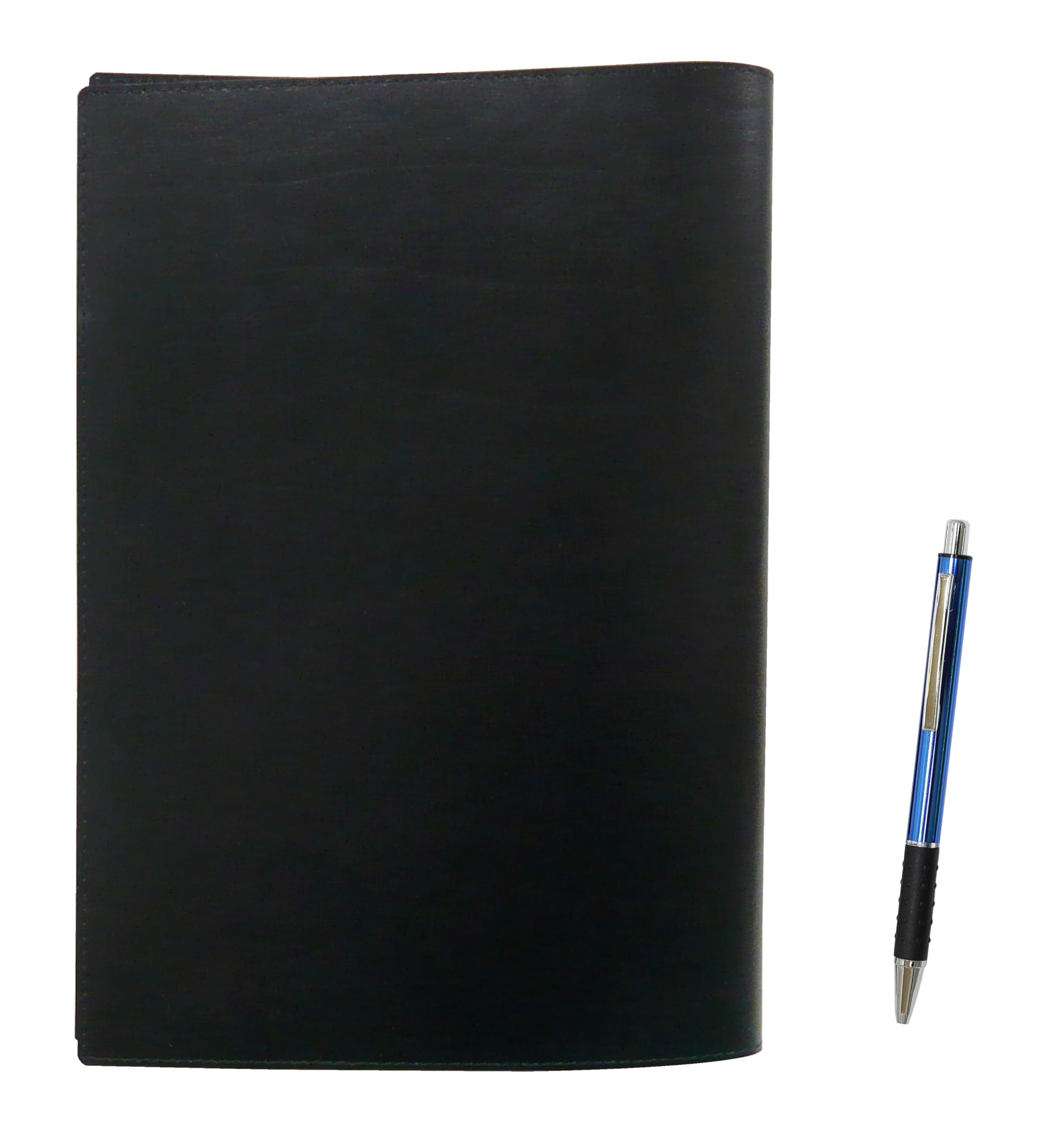 

Recycled Cowhide B5 Book Notebook Cover with Metal Pitch Grip Ballpoint Pen Set & (Black) & (Blue) T23-B5-005B-WZ2067BP-L синий