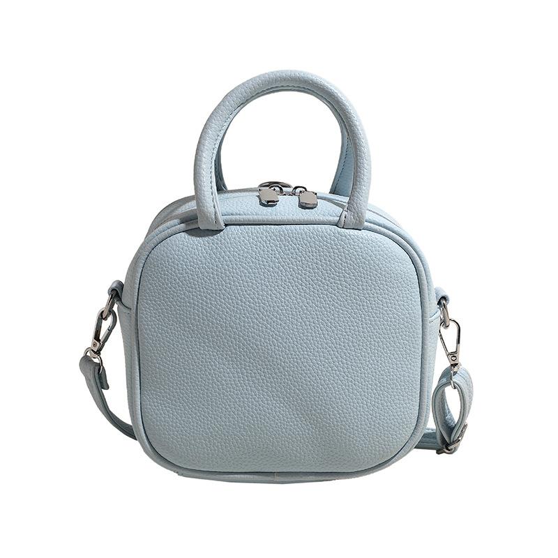 

Простой темперамент маленькая сумка 2025 весна новая высокая ценность многоцелевой рюкзак на одно плечо кроссбоди маленькая квадратная сумка синий