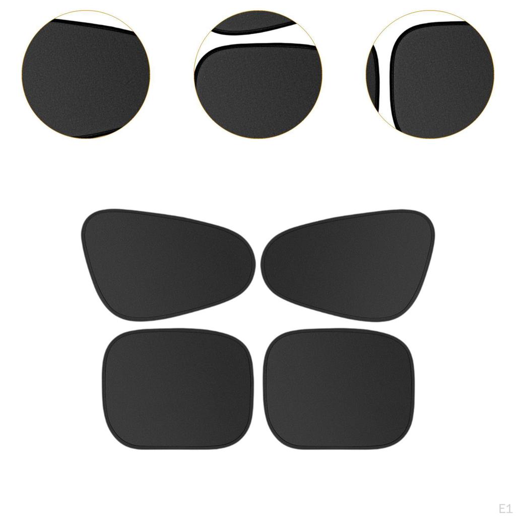 4x Copertine Solare pentru Geamuri Laterale Mașină Protecție Blocare Căldură Cortină Privacy Auto pentru Dormit
