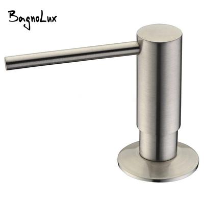 Neu Hochwertiger 5-Garantie-Aktions-Pumpenkopf aus 100 % massivem Messing für die Küche, den gewerblichen modernen Lotionspender aus gebürstetem Nickel