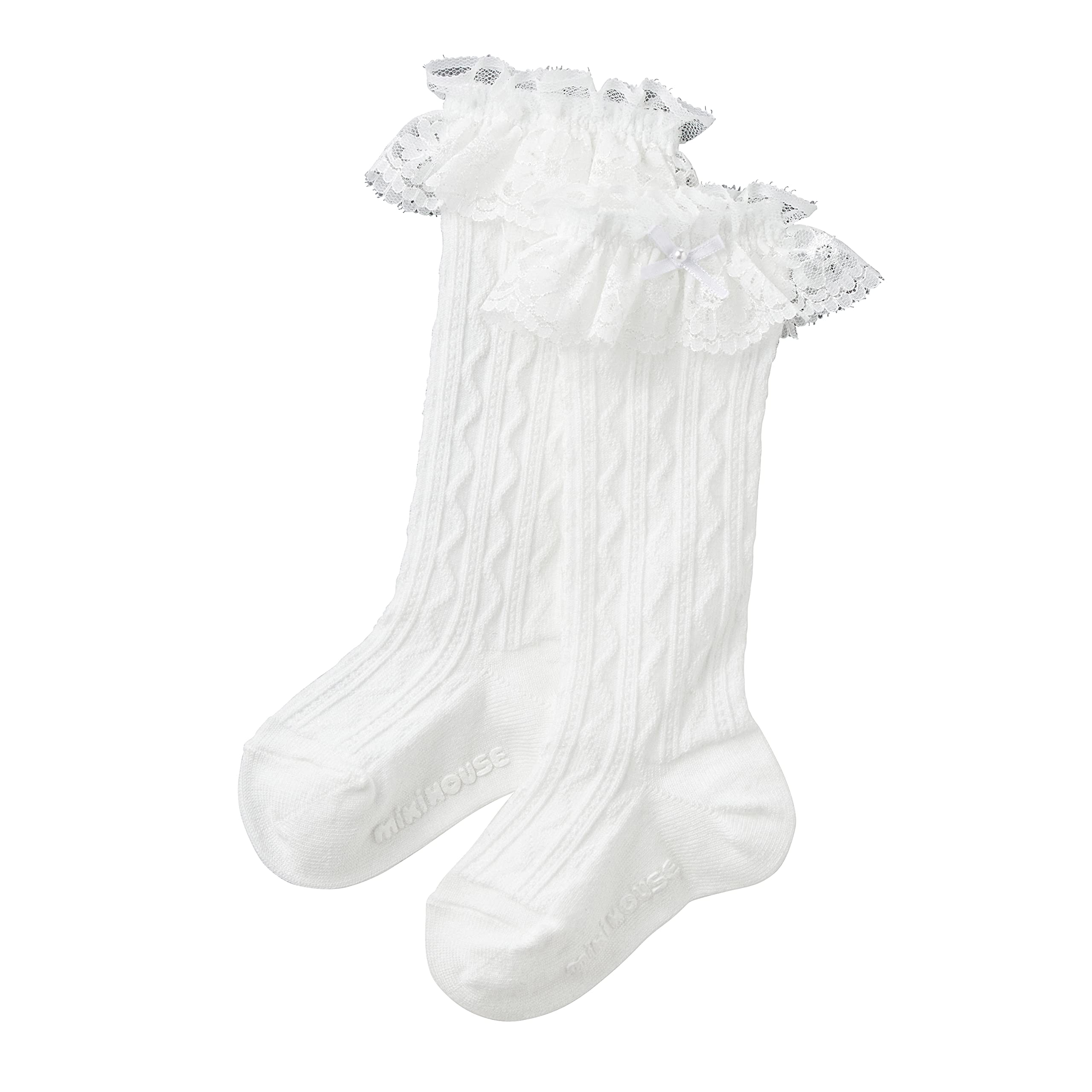 

High Made in Graduation Entrance Going to Going to White [MIKI HOUSE] Socks, Socks, Plain, Lace, Formal, Japan, Girls, Babies, Kids, Children s