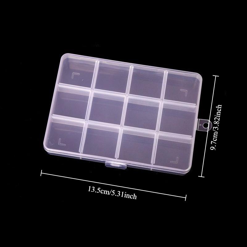 12/24 compartments storage box, compartments box for hardware parts, compartments box for jewelry