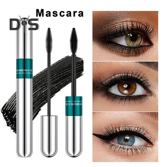 

Водостойкая жидкая тушь для ресниц с двойной насадкой-щеточкой Быстросохнущая 3D-тушь для подкручивающих ресниц Несмазывающаяся и долговечная естественная удлиняющая тушь для ресниц