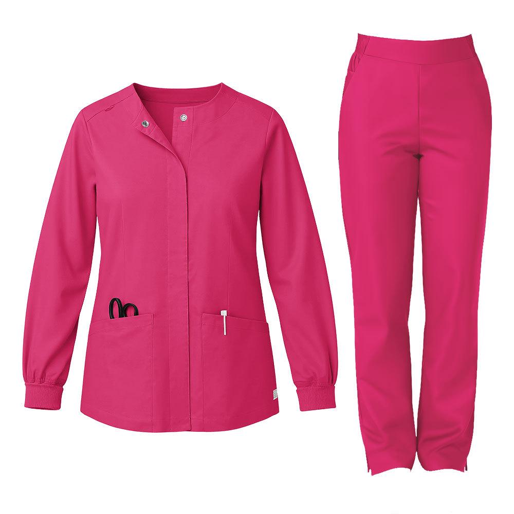 Long Sleeve Round Neck Unisex Scrub Suit