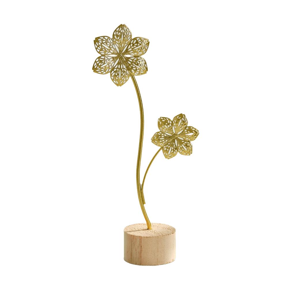 Hollow Out Leaves Ginkgo Leaf Ornament Gold Green Tabletop Decoration Home Decoration