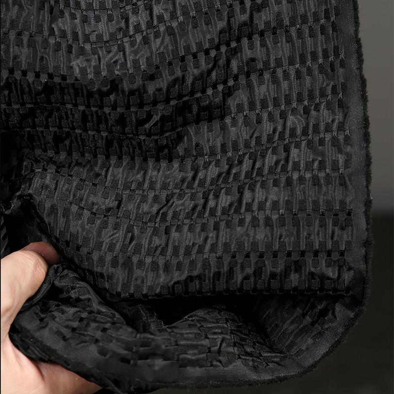 Ретро Красный И Черный Парчовый Жаккардовый Тканый Тканевый Материал с 3D Текстурой Силуэт Креативный DIY Модный Дизайнерский Тканевый Материал для Одежды 50x137cm