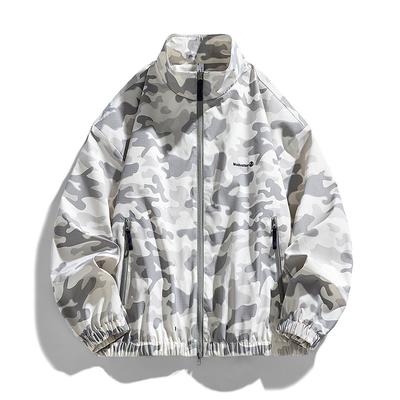 Tarnjacke im Hongkong-Stil für Herren Frühling und Herbst Vielseitige Reversjacke