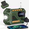 Solar-Powered Hand-Crank Radio with Emergency Power Bank and Multifunctional Capabilities