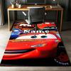 Custom Name Cars Printed Carpet,Rug for Office Chair Living Room Bedroom Kitchen Room Decor Gifts.