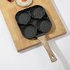 1pc Medical Stone Four-hole Omelette Pot Household Non-stick Flats-bottomed Egg Dumpling Pot Breakfast Egg Burger Frying Pan