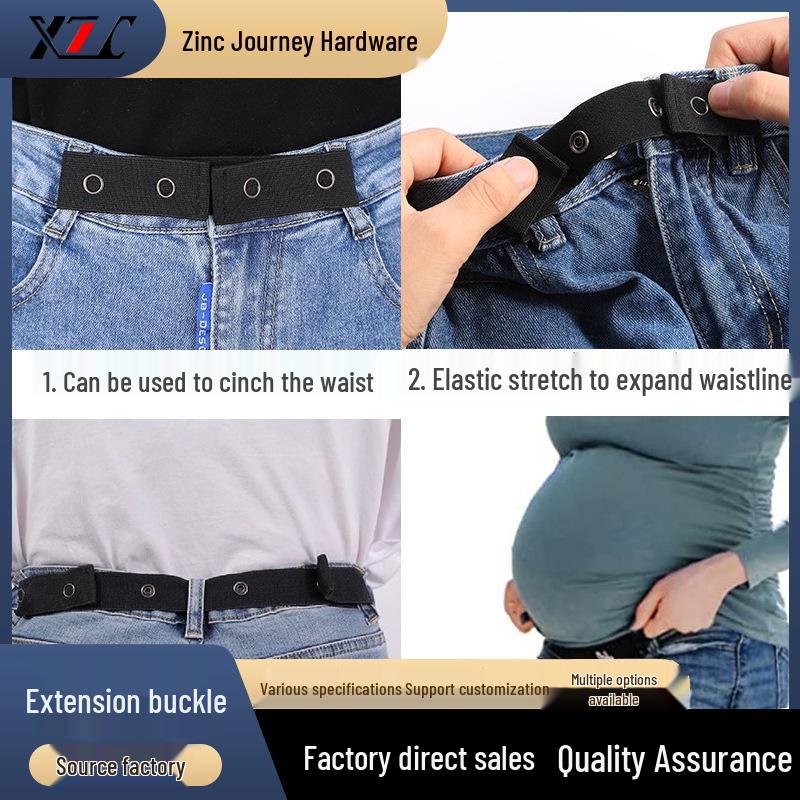 Elastisk midjeforlenger Jeans med 6-knapps justering