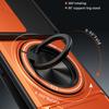 For Infinix Hot 60 Pro 4G Magnetic Case Ring Holder Foldable Kickstand TPU PC Phone Cover with Camera Lens Slider