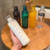 500ml Portable Water Bottle Heat Resistant Sealed Leak Proof Glass Bottle with Time Scale Student Outdoor Exquisite Water Cup
