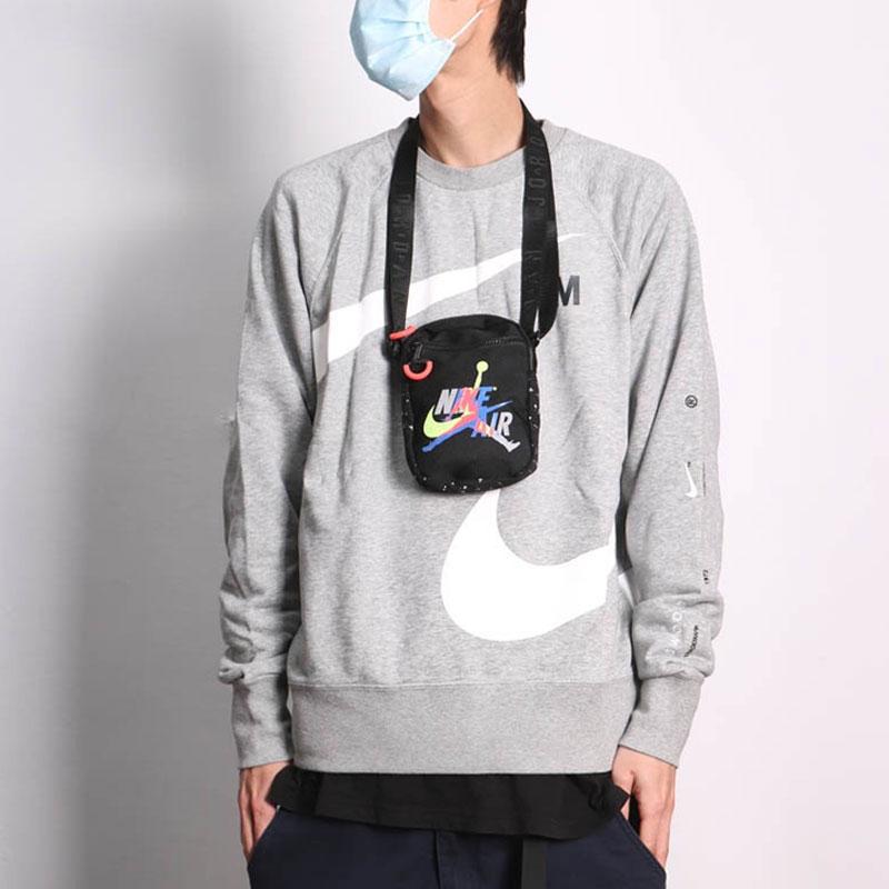 Jordan Splash Ink Air Logo Polyester Phone Bag Small Crossbody Bag Unisex bags Black 9A0314-026