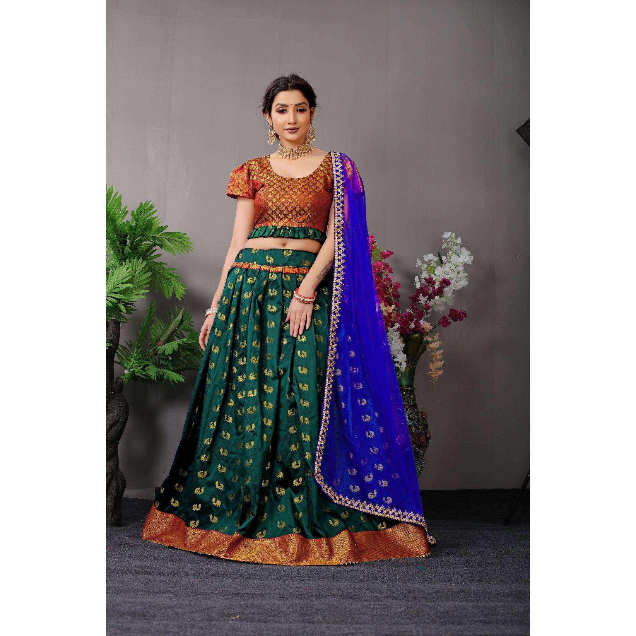 

НОВАЯ привлекательная и красивая одежда для вечеринок Silk Lehenga choli