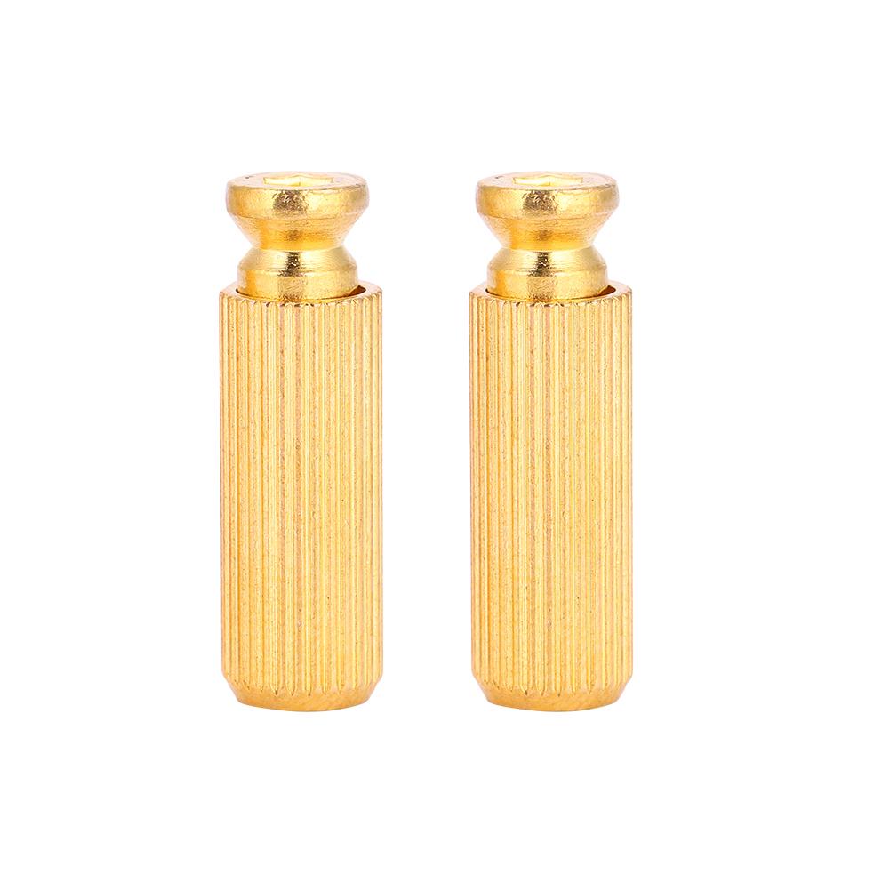2 Pcs 8mm   Electric Guitar Tremolo Bridge Studs &  s for   (Gold)