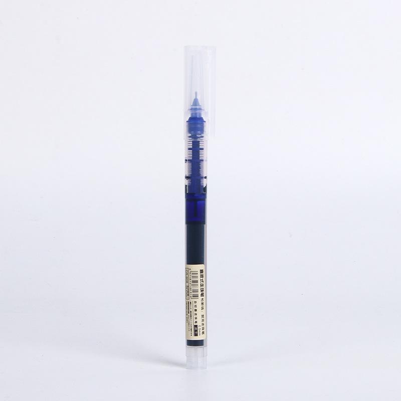 Quick-Drying Black Gel Ink Rollerball Pen, Large Capacity 0.5mm - Ideal for Students and Practice