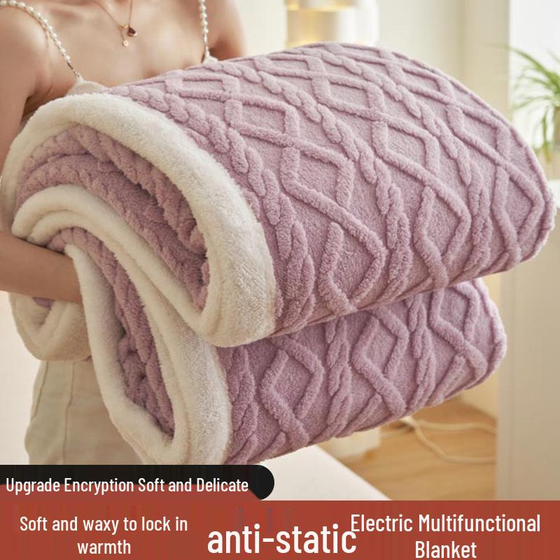 Autumn & Winter Taff Velvet Coral Fleece Blanket for Sofa or Office