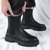 Mode Herren Workwear Schuhe Chelsea Boots Leder Freizeit Biker Schuh für Herren Abriebfest Warmhalten Trendig Alleskönner Beliebter Outdoor Stiefel