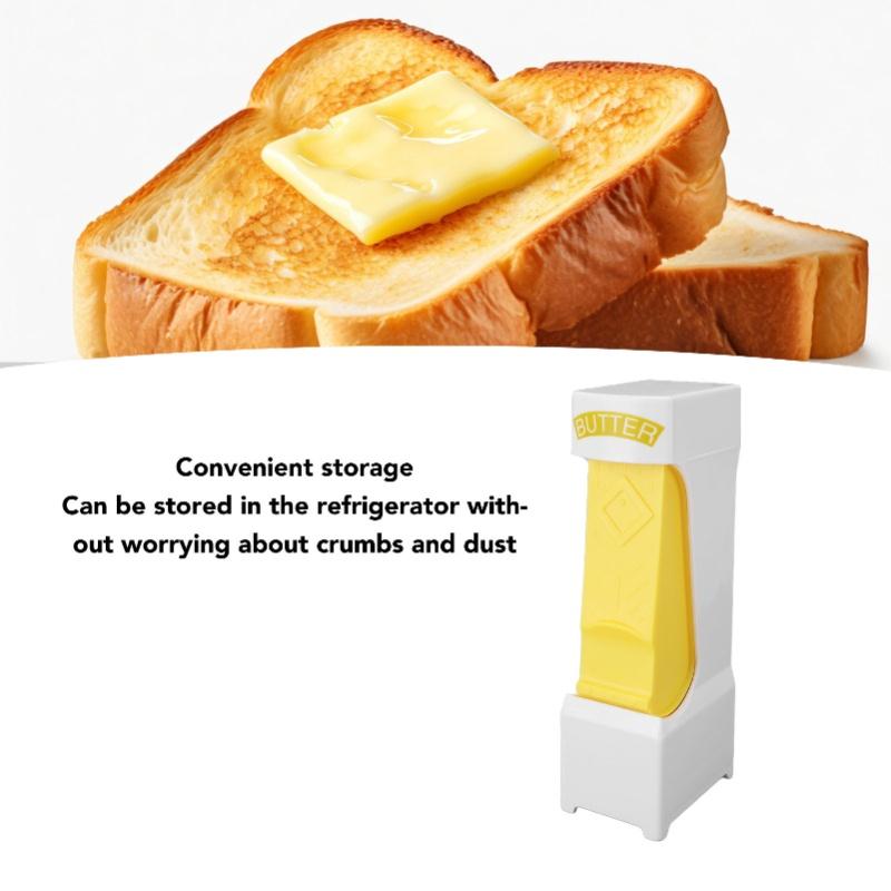 Stick Butter Cutter ABS One Click Butter Cheese Dispenser Cutter With Stainless Steel Blade For Making Breads Cakes