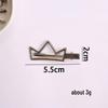 Korean Y2K Silver Side Bangs Duckbill Clip - Women's Sweet Hair Accessory