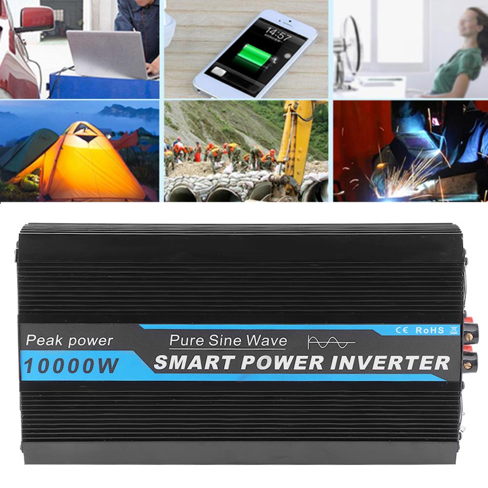 10000W Car Power Converter Transformer Pure Sine Wave Voltage Inverter 12V to 220V‑240V