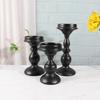 American Retro Black Iron Candlestick: Aromatherapy Pillar Candle Holder & Photography Prop