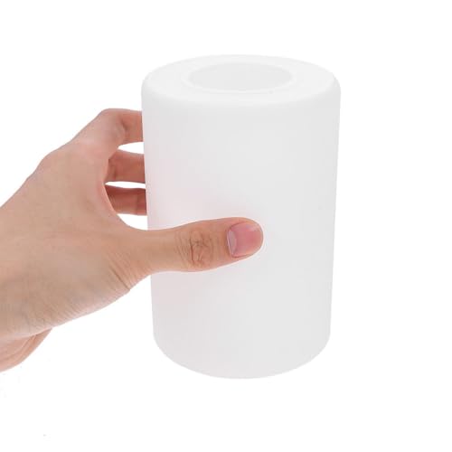 DOITOOL Lampshade, Glass, Replacement, E27 Base, 10cm Diameter, 15cm Height, Cylindrical, Milk White, Pendant Light Shade, Lighting, DIY Parts