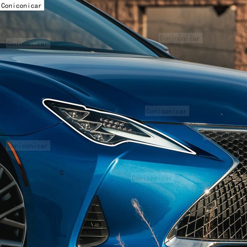 For LEXUS RC -2024  Car Headlight Transparent TPU Protective Cover Film Front Light Tint Change Color Sticker