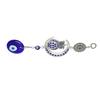 Evil Eye Talisman with Owl Pendant Blue Turkish Evil Eye Blessing Amulet for Car Home Protection