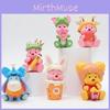 3rd Generation Winnie The Pooh Tiger Striped Pig Ear Toy Figure Doll Egg Decoration Plastic Model