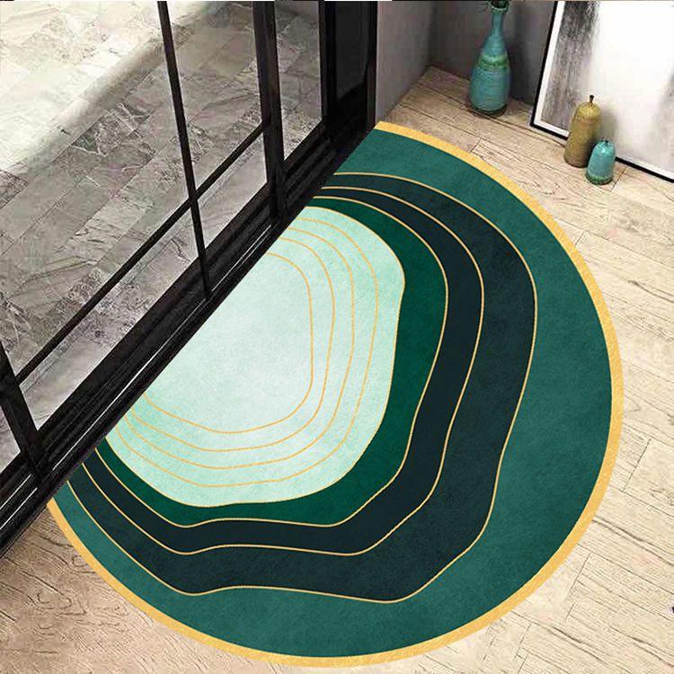 Semi Circular Floor Mat Entrance Door Mat Nordic Minimalist Entrance Carpet Bathroom Anti Slip Mat