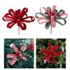 Artificial Flower Fabric Garland Christmas Decoration Red Floral Wreath Door Decor for Holiday Party Indoor Outdoor Use