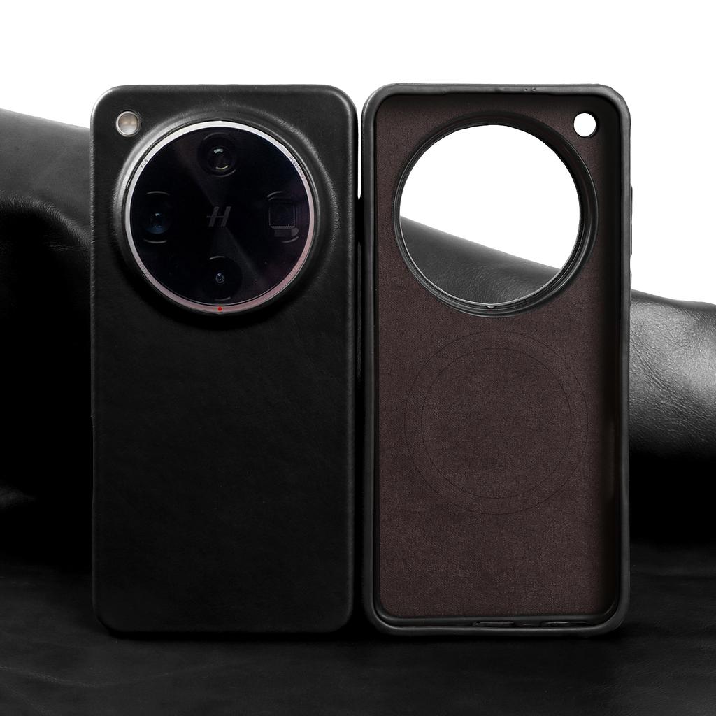 Voor Magnetische Echt Lederen Hoesje Voor OPPO Find X9 Pro X8 Ultra X6 Pro X7 Ultra RENO 9 Pro Plus Telefoon Achterkant Hoesje